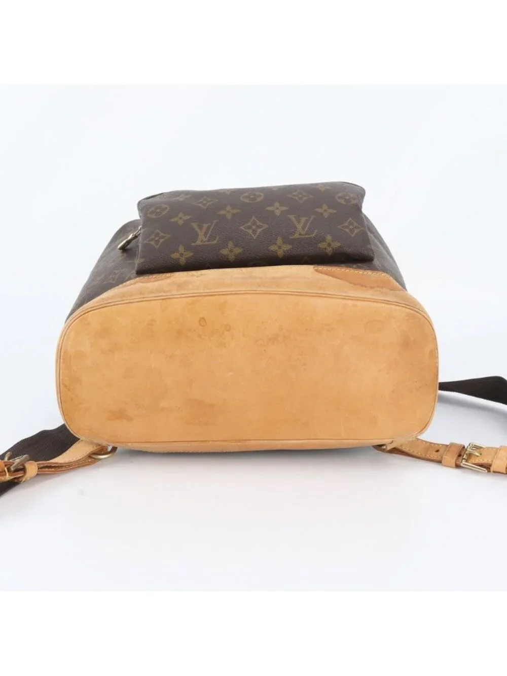 Louis Vuitton Monogram Montsouris GM Leather Backpack Shoulder Bag